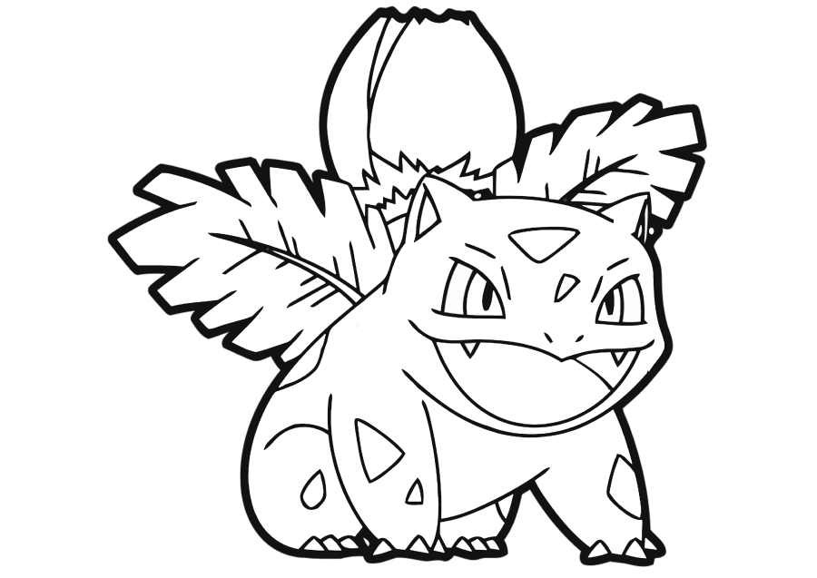 Para Colorear Pokémon ivysaur